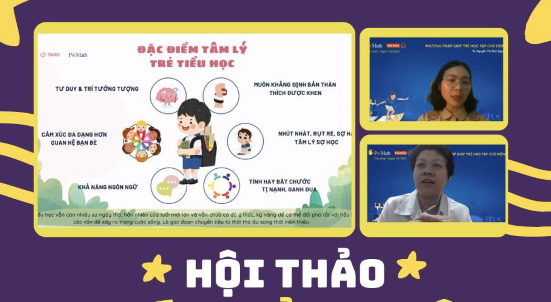HỘI THẢO ONLINE: PHƯƠNG PHÁP GIÚP CON HỌC TẬP CHỦ ĐỘNG